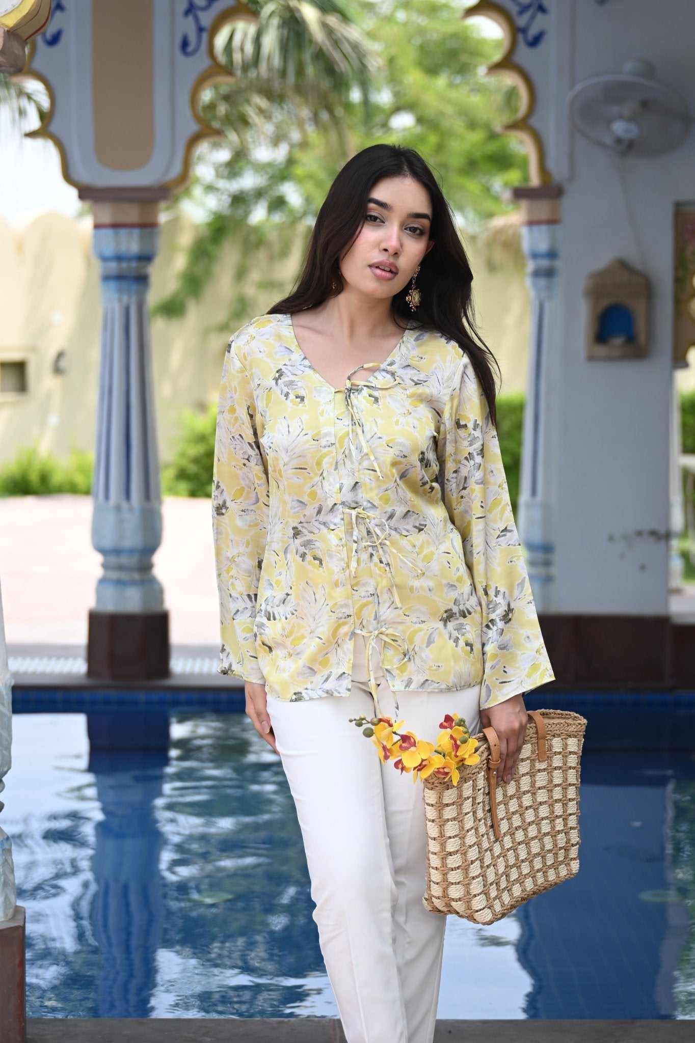 Butter Silk Tie- Front Top - BURANSHH