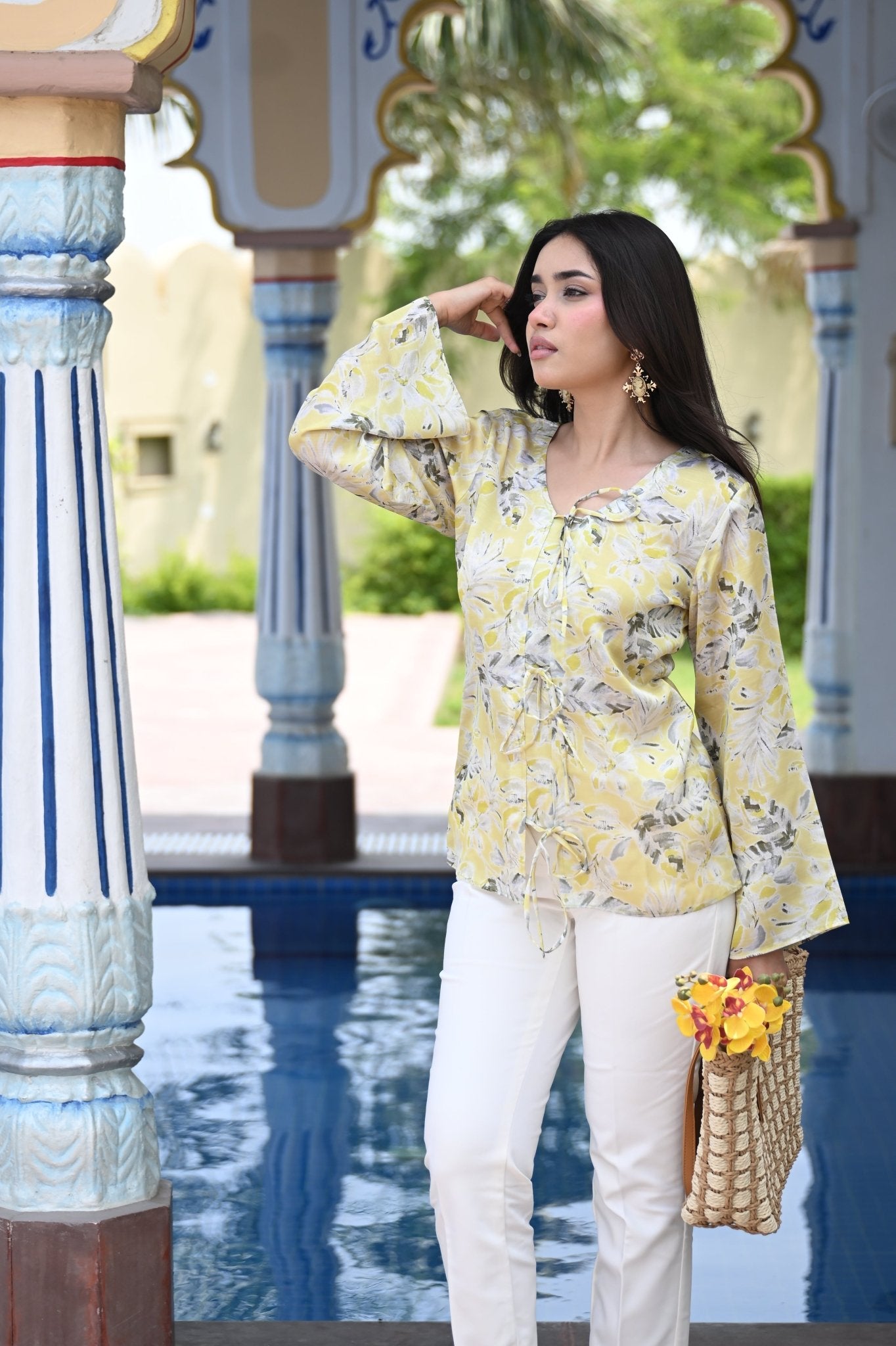 Butter Silk Tie- Front Top - BURANSHH